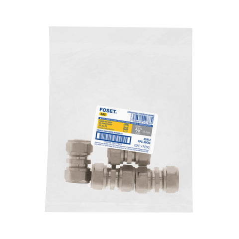 Cople de compresión para PEALPE, 3/8', FOSET | PPG-38CM | 45912