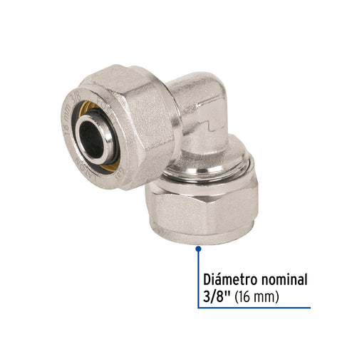 Codo 90° para PEALPE, 3/8', FOSET | PPG-38C | 45918
