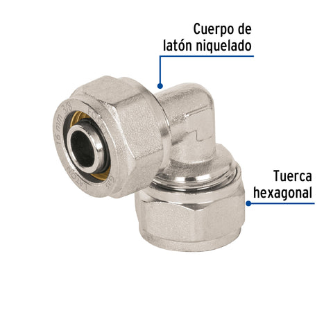 Codo 90° para PEALPE, 3/8', FOSET | PPG-38C | 45918