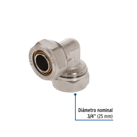 Codo 90° para PEALPE, 3/4', FOSET | PPG-34C | 45920