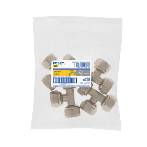 Tee para PEALPE, 3/8', FOSET | PPG-38T | 45927