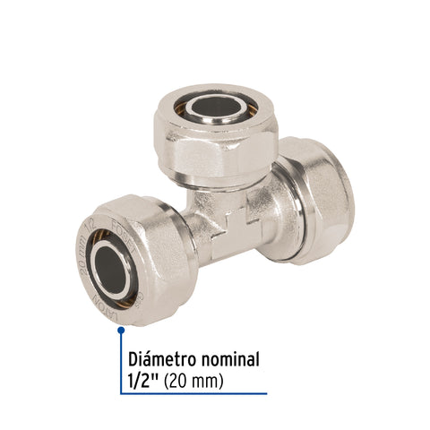 Tee para PEALPE, 1/2', FOSET | PPG-12T | 45928