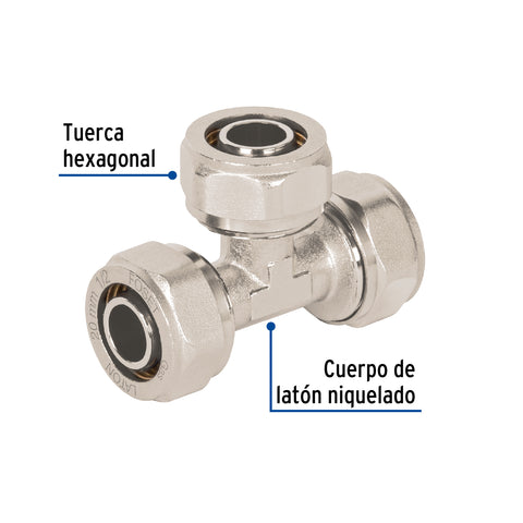 Tee para PEALPE, 1/2', FOSET | PPG-12T | 45928