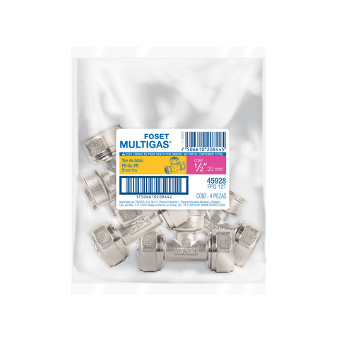 Tee para PEALPE, 1/2', FOSET | PPG-12T | 45928