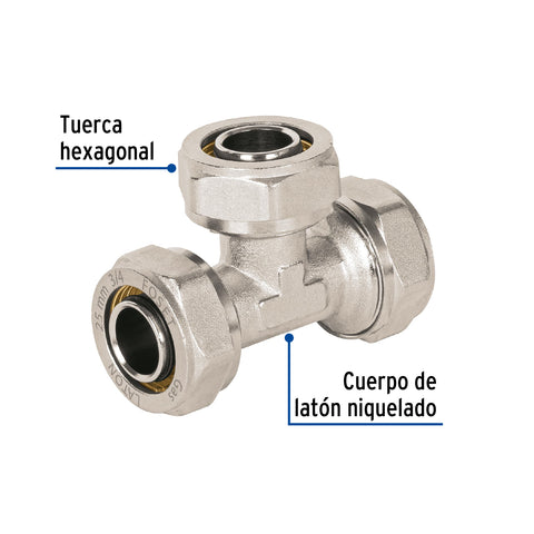 Tee para PEALPE, 3/4', FOSET | PPG-34T | 45929