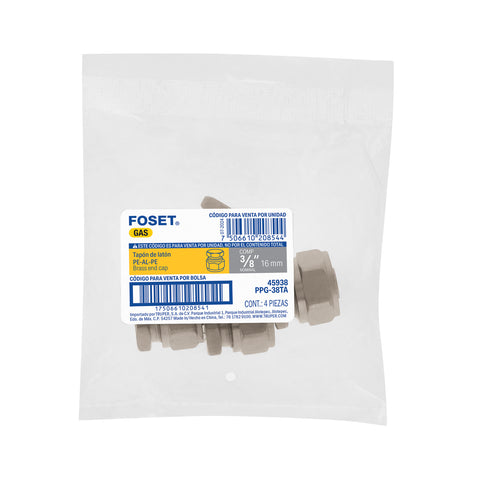 Tapón para PE-AL-PE, 3/8', FOSET | PPG-38TA | 45938