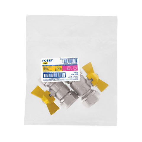Válvula esfera para PE-AL-PE, 1/2', FOSET | PPG-12VE | 45944