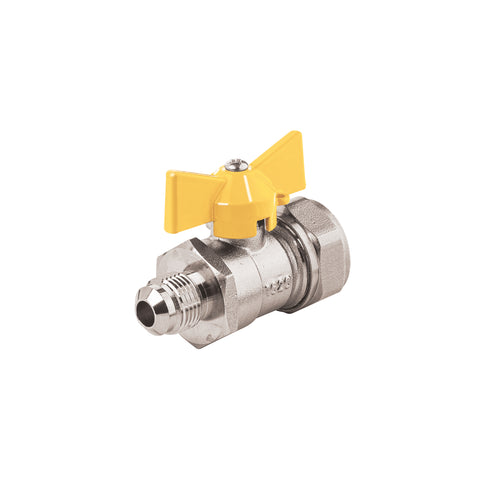 Válvula esfera para PE-AL-PE, 1/2'a flare 3/8', FOSET | PPG-12VF | 45947