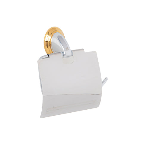 Portarrollo metálico acabado cromo-oro, FOSET AQUA | AQA-82G | 45981