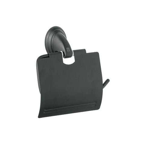 Portarrollo metálico acabado negro, FOSET AQUA | AQA-82M | 45983