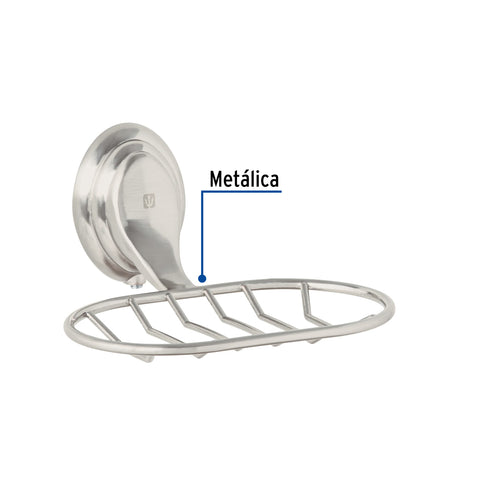 Jabonera metálica satín, FOSET AQUA | AQA-84N | 45990