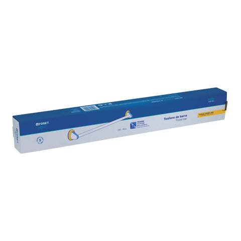 Toallero de barra metálico acabado cromo-oro, FOSET AQUA | AQA-86G | 45993