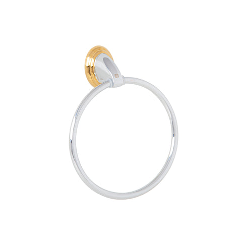 Toallero argolla metálico acabado cromo-oro, FOSET AQUA | AQA-87G | 45997