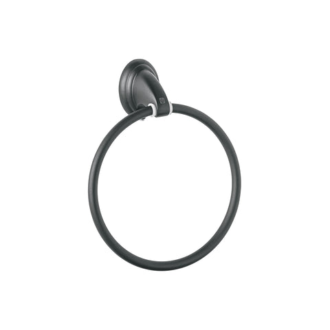 Toallero argolla metálico acabado negro, FOSET AQUA | AQA-87M | 45999
