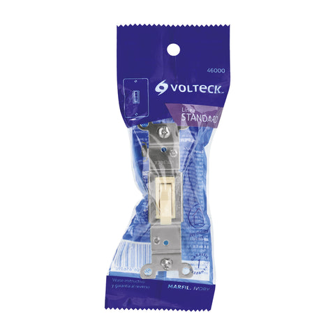 Interruptor vertical de palanca, Standard, marfil, Volteck | APSE-S | 46000