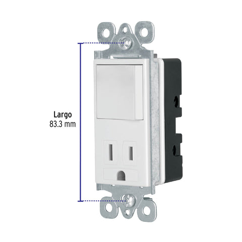 Interruptor-contacto, 2 polos + tierra, Classic, Volteck | COAP-CL | 46008
