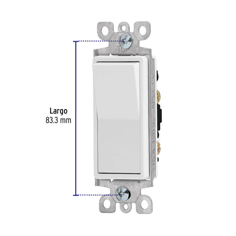 Interruptor de tres vías, línea Classic, Volteck | APSE-ECL | 46009