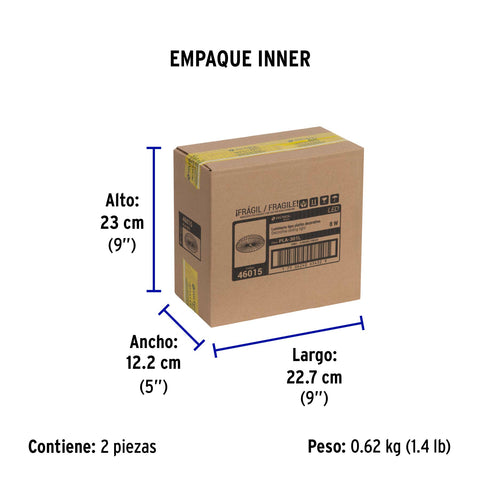 Luminario LED plafón decorativo 8W 6500K, espiral, BASIC | PLA-301L | 46015