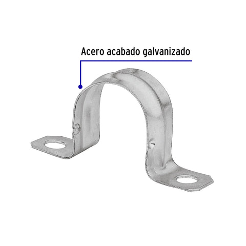 Bolsa c/5 abrazaderas tipo omega 2' p/tubo pared delgada | AO-2 | 46032