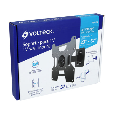 Soporte para pantallas 23' a 37' mov. angular y articulado | TVSM-37 | 46094