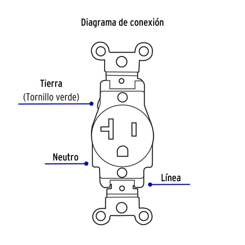 Contacto sencillo, 2 polos 3 hilos, 20 A, Standard, marfil | COSE-MS | 46101