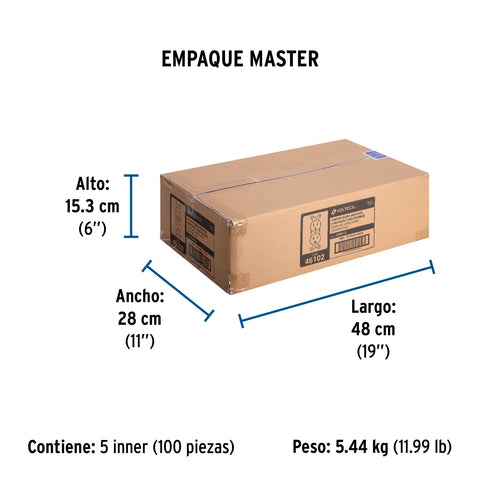 Contacto dúplex, 2 polos 3 hilos, Standard, marfil, Volteck | CODO-S | 46102
