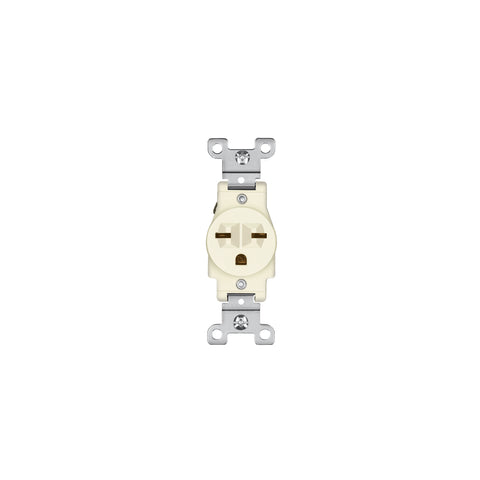 Contacto sencillo, cara de chino, Standard, marfil, Volteck | COSE-CHS | 46110
