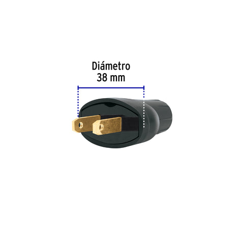 2 Clavijas de PVC, Volteck | CL-H | 46122
