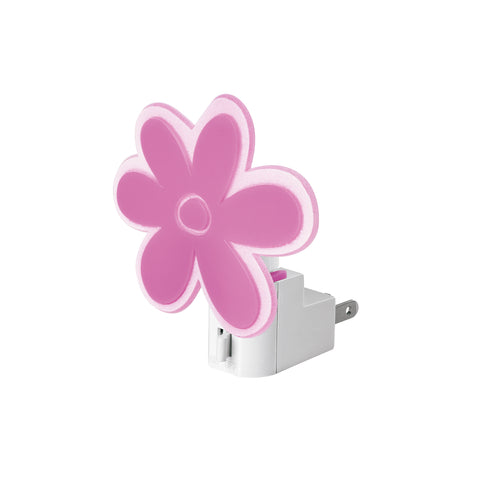 Luz de noche con lámpara E12, flor, Volteck | LUZ-01 | 46130