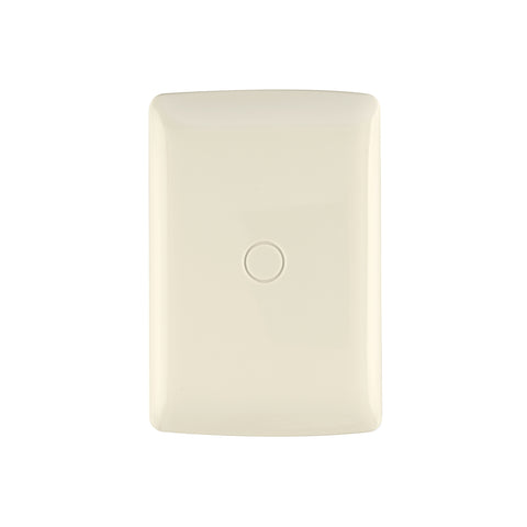Placa de ABS ciega, línea Italiana, color marfil, Volteck | PPC-I | 46144