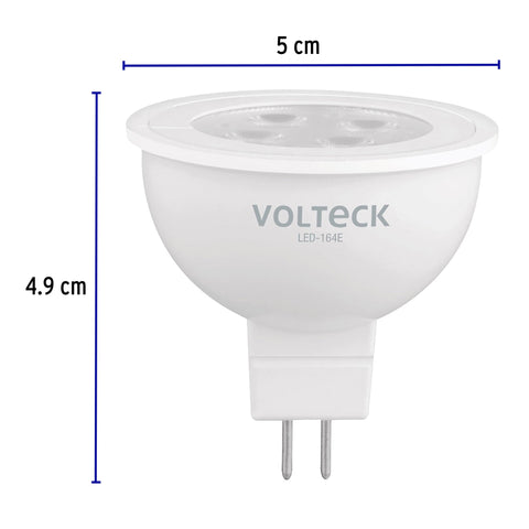 Lámpara de LED 4 W tipo MR 16 base GU5.3 luz de día, blíster | LED-164E | 46178