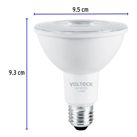 Lámpara de LED 11 W tipo PAR 30 luz cálida, blíster, Volteck | LED-3011CE | 46188