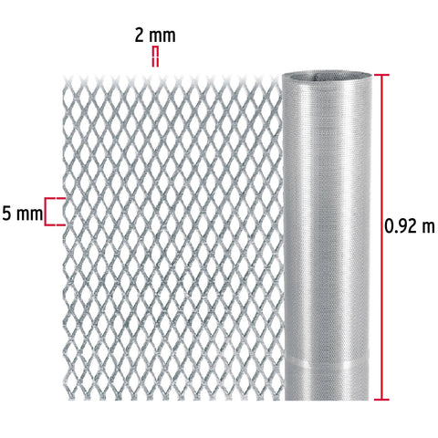 Rollo de 11 m x 0.92 m malla mosquitera de acero galvanizado | MAMO-09 | 46196