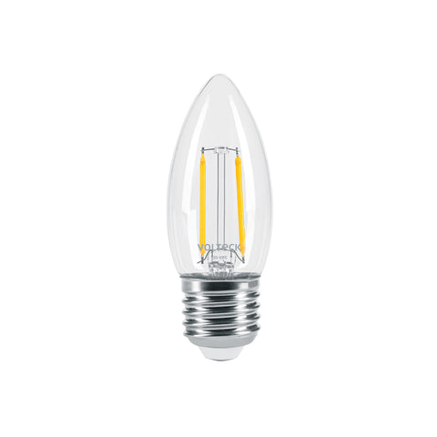 Lámpara LED tipo vela 3 W con filamento luz cálida, blíster | LED-V3FC | 46212