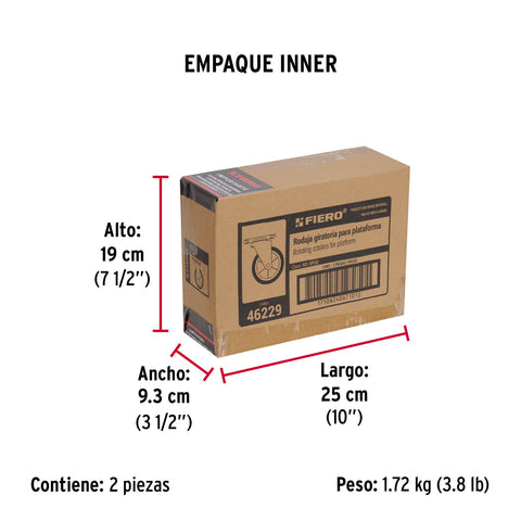 Rodaja de repuesto 5' para DIA-300P, placa giratoria, FIERO | RO-5PUG | 46229