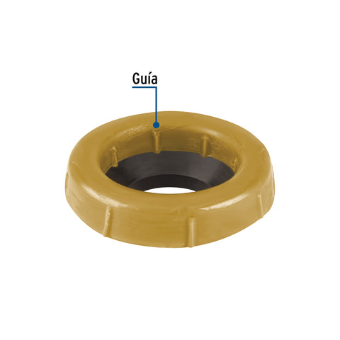 Cuello de cera con guía para WC, robusto, 250 g, FOSET | CUG-WC-R | 46235