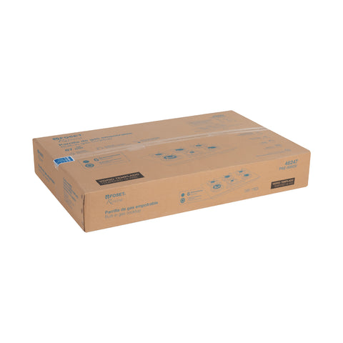 Parrilla gas empotrable 90cm, 6 quem, vidrio negro, RIVIERA | PAE-906GV | 46247