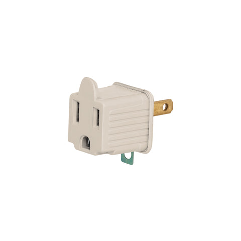 Adaptador 3 a 2, gris, a granel, Volteck | AD-32G-G | 46257