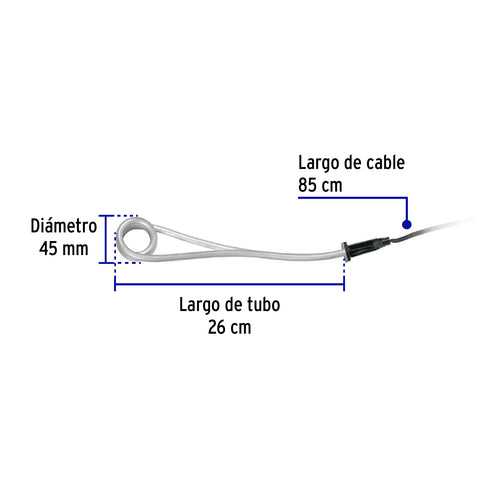 Calentador de inmersión p/agua #6 de 23 L, 1100 W, Volteck | CAGU-6 | 46308