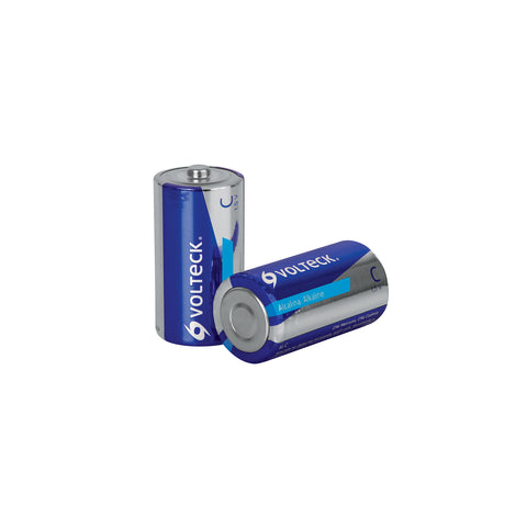 Blíster con 2 pilas alcalinas C, VOLTECK | AL-C | 46317