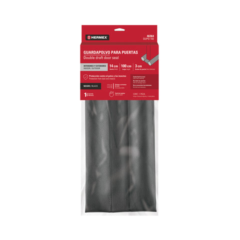 Guardapolvo con funda 95 cm, negro, HERMEX | GUPO-102 | 46364