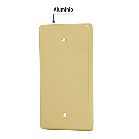 Placa ciega, de aluminio, línea Standard, Volteck | PACI-S | 46402