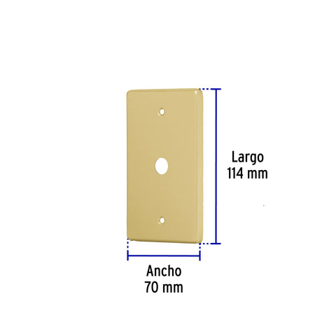 Placa pasacable de aluminio, línea Standard, Volteck | PAAN-S | 46404