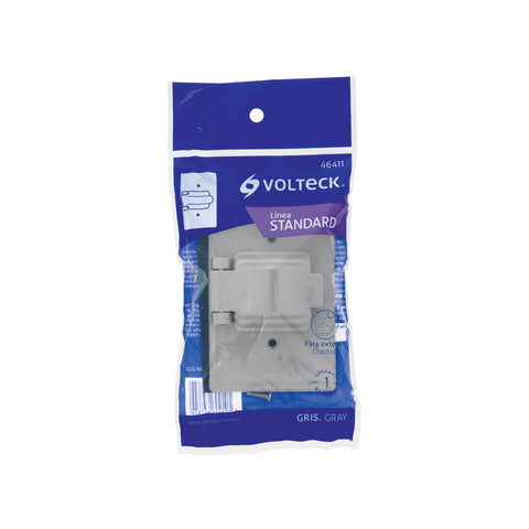 Placa contacto redondo, policarbonato,p/intemperie, Standard | PPIN-SES | 46411