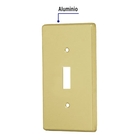 Placa para interruptor vertical, de aluminio, línea Standard | PAAP-S | 46417