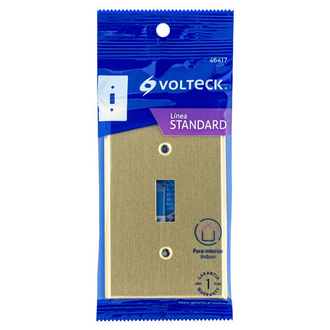 Placa para interruptor vertical, de aluminio, línea Standard | PAAP-S | 46417