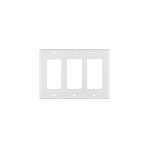 Placa 3 ventanas, de policarbonato, línea Classic, Volteck | PPTR-CL | 46420