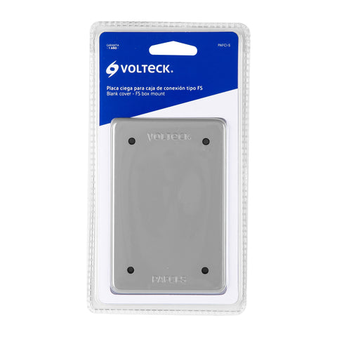 Placa tipo FS ciega, de sobreponer, Volteck | PAFCI-S | 46432