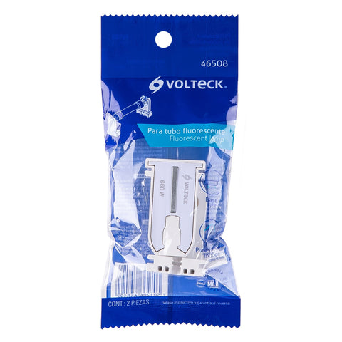 Bolsa 2 pz portalámparas p/tubo LED y fluorescente, base G13 | POPL-15 | 46508