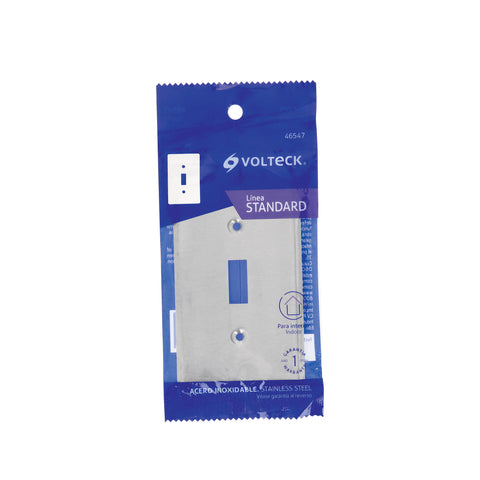 Placa de Acero Inox. para interruptor vertical, Standard | PIAP-S | 46547